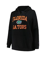 Champion Women's Black Florida Gators Plus Heart Soul Notch Neck Pullover Top