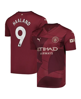 Puma Men's Erling Haaland Burgundy Manchester City 2024/25 Third Replica Player Jersey