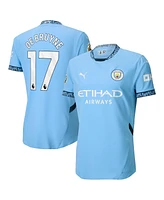 Puma Men's Kevin De Bruyne Light Blue Manchester City 2024/25 Home Authentic Player Jersey