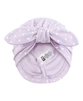 Hudson Baby Baby Girls Hudson Turban Cotton Headwraps, Modern Floral, 0-24 Months