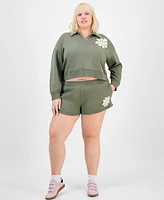 Grayson Threads, The Label Trendy Plus Pull-On Daisy Shorts