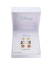 Disney Mickey Mouse Cubic Zirconia Baseball Earring Set