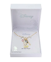 Disney Mickey Mouse Crystal Baseball Charm Necklace
