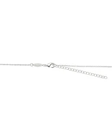 Disney Cubic Zirconia Mickey Mouse Baseball Charm Necklace