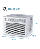 Black+Decker Window or Through The Wall Air Conditioner 18000 Btu, Ac Window Unit Cools Up to 1000 Square Feet, Window Ac Unit with Remote Control, 3