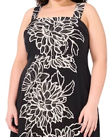 Vince Camuto Plus Square-Neck Sleeveless Maxi Dress