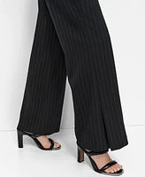 Dkny Women's Pinstripe High-Rise Flare-Leg Pants