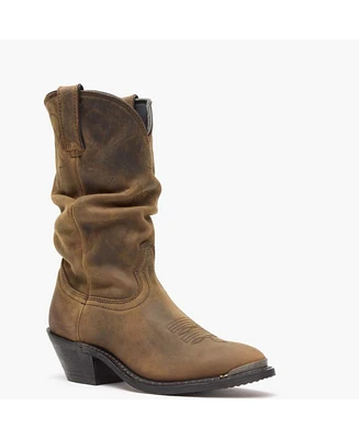 Durango Women's Distressed Tan Slouch Western Boot