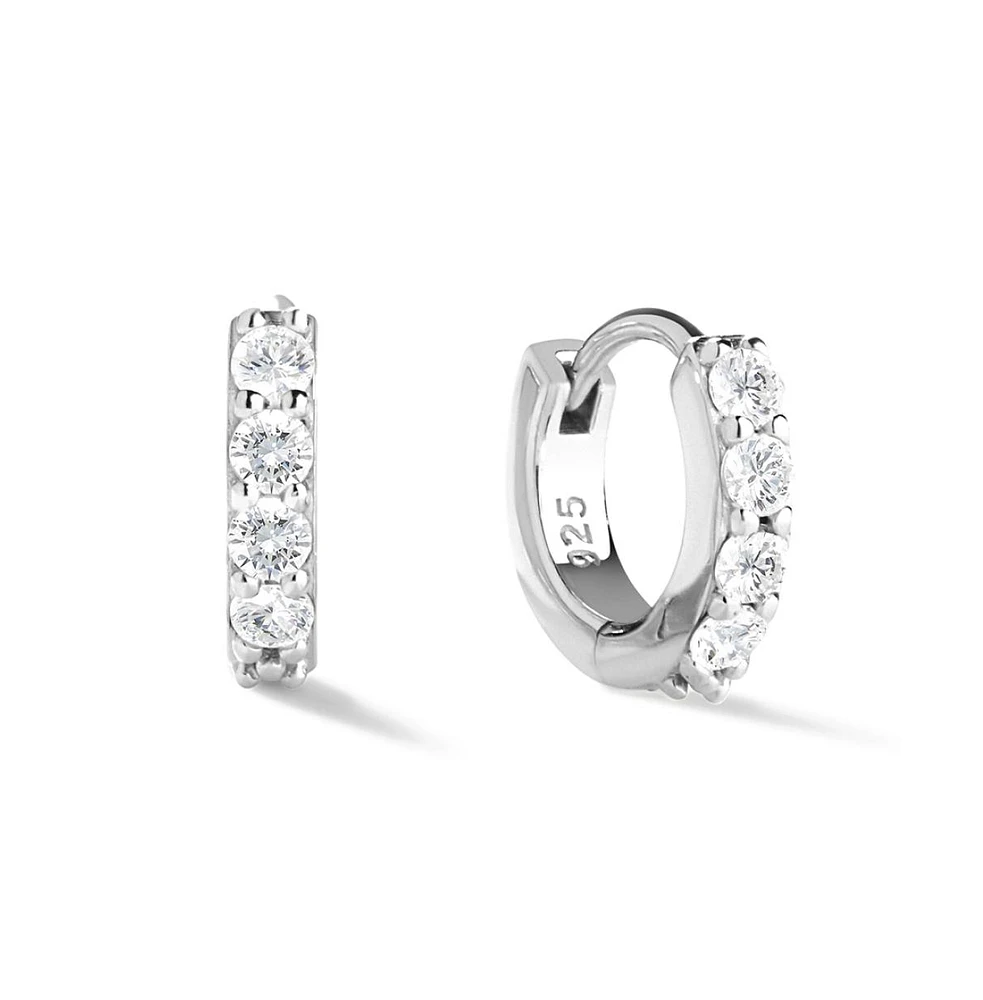 Ana Luisa - Huggie Hoop Earrings - Suzanne Silver
