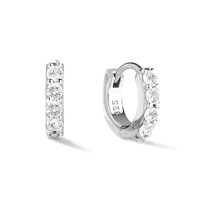 Ana Luisa - Huggie Hoop Earrings - Suzanne Silver