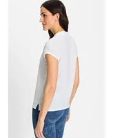 Olsen Women's Crinkle T-Shirt
