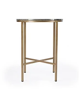 Luxury Round Marble End Table for Living Room