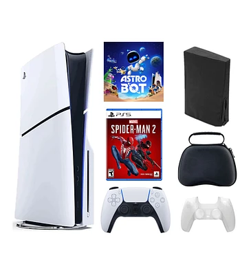 PS5 - Playstation 5 Disc Astrobot Bundle With Accessories & Spider-Man 2 Game