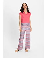 Olsen Women's Anna Fit Wide Leg Lace Pant