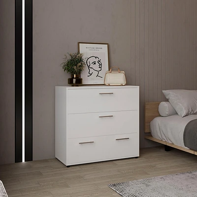 Goshen Dresser, 4 Drawers, 4 Legs, White
