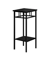 Rustic Square End Table with Shelf – Versatile Storage Piece