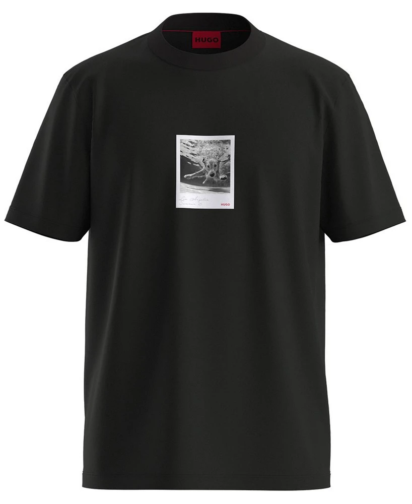 Hugo by Boss Men's Darthy Dog Polaroid Graphic T-Shirt