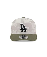 New Era Men's Light Beige/Olive Los Angeles Dodgers 2025 Armed Forces Day 9SEVENTY Adjustable Hat