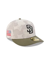 New Era Men's Light Beige/Olive San Diego Padres 2025 Armed Forces Day 59FIFTY Fitted Hat