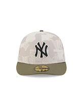 New Era Men's Light Beige/Olive York Yankees 2025 Armed Forces Day 59FIFTY Fitted Hat