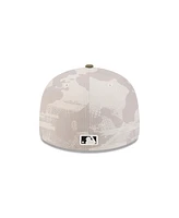 New Era Men's Light Beige/Olive Cincinnati Reds 2025 Armed Forces Day 59FIFTY Fitted Hat