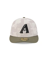 New Era Men's Light Beige/Olive Arizona Diamondbacks 2025 Armed Forces Day 59FIFTY Fitted Hat