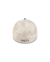 New Era Men's Light Beige/Olive Los Angeles Angels 2025 Armed Forces Day 39THIRTY Flex Hat