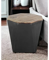 Durable Solid Wood Side Table – Classic Design for Living Rooms