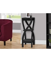 Wood Square End Table with Two Shelves – Functional and Stylish Storage Solution for Living Room