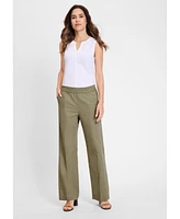 Olsen Women's Anna Fit Wide Leg Pull-On Pants