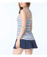 Beach House Bridget Shirred Side Underwire Textured Tankini Top