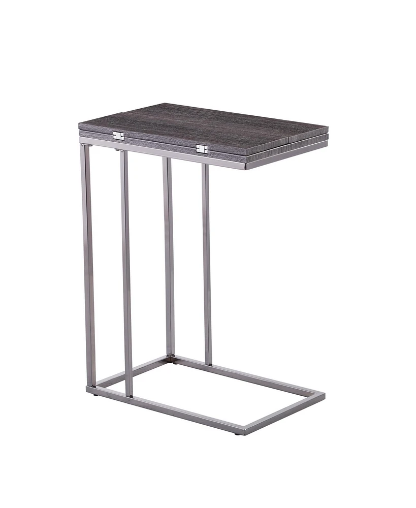 Expandable Rectangular End Table for Living Room or Office Use