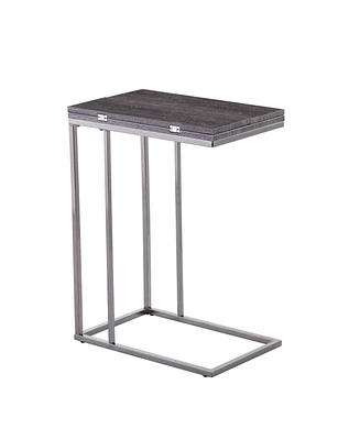 Expandable Rectangular End Table for Living Room or Office Use