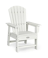 Gymax Set of 2 Kids Patio Adirondack Chair Armchair Weather Resistance Outdoor
