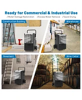 163 Pints Commercial Dehumidifier Crawl Space Dehumidifier with Pump and Drain Hose