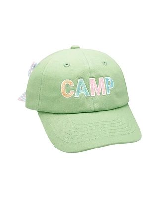 Bits & Bows Girls Camp Bow Baseball Hat