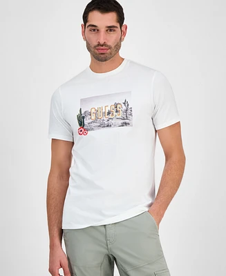 Guess Men's Cactus Garden Short Sleeve Logo Graphic T-Shirt