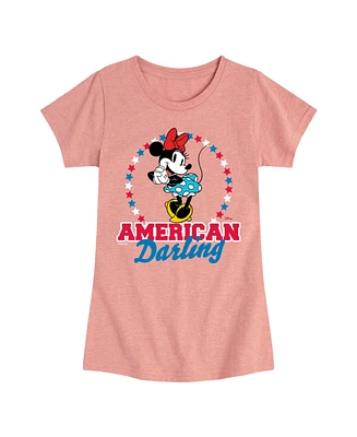 Hybrid Apparel Big Girls Disney Minnie American Darling Graphic T-Shirt