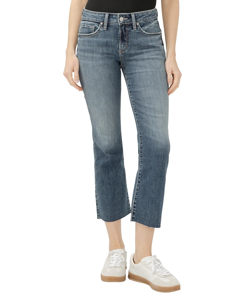 Silver Jeans Co. Women's Suki Mid Rise Curvy Fit Flare