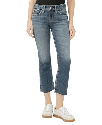 Silver Jeans Co. Women's Suki Mid Rise Curvy Fit Flare