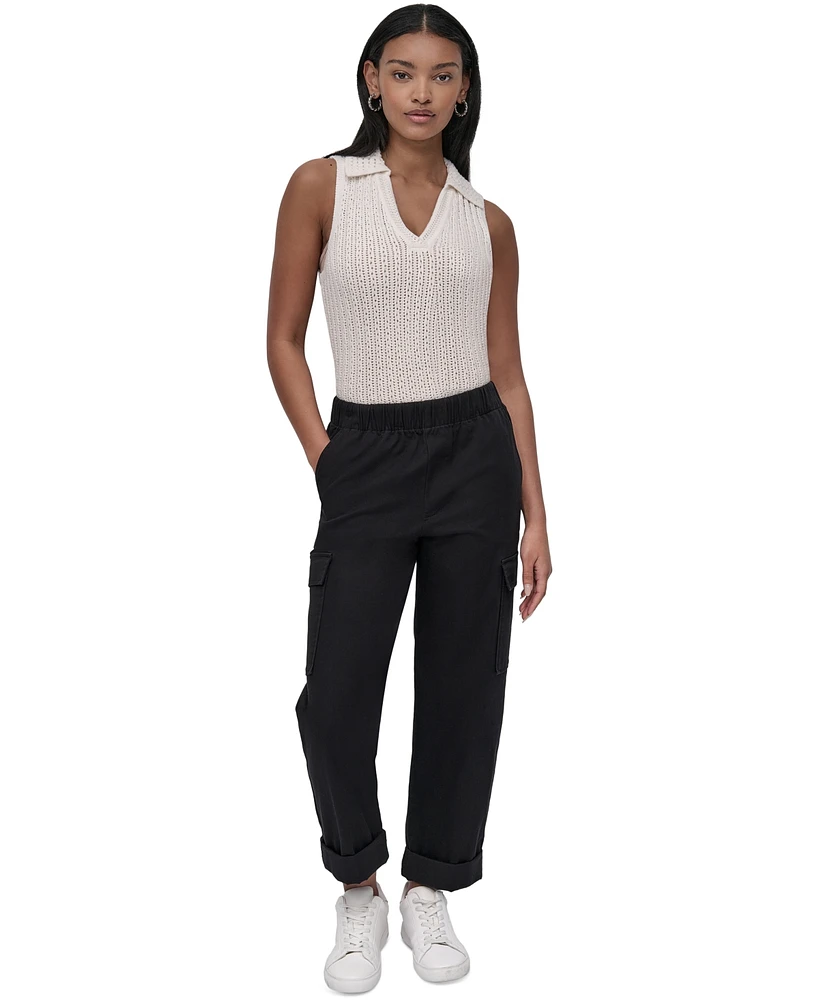 Dkny Jeans Women's High-Rise Pull-On Cargo Pants - PBL