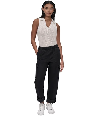 Dkny Jeans Women's High-Rise Pull-On Cargo Pants - PBL