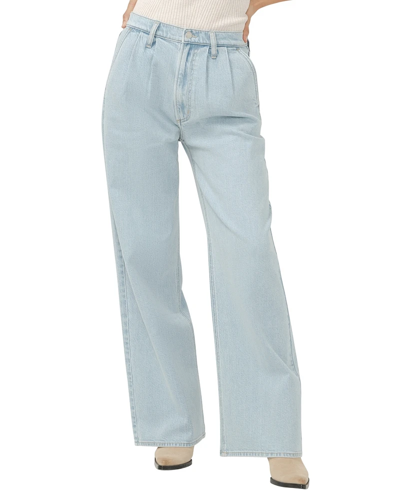 Silver Jeans Co. Women's High Rise Pleated Trouser