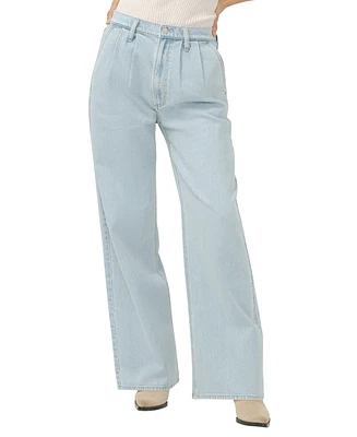 Silver Jeans Co. Women's High Rise Pleated Trouser