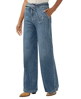 Silver Jeans Co. Women's Highly Desirable High Rise Belted Ultra-Wide Leg
