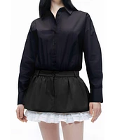 Nocturne Women's Shirt Collar Bodysuit