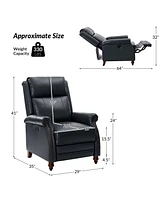 Basilio Genuine Leather Power Recliner with Usb Port