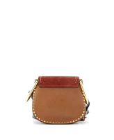 Pre-Owned Chloe Small Hudson Handbag Leather with Patchwork Suede