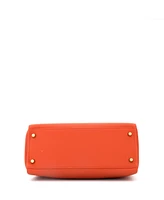Pre-Owned Hermes Kelly 28 Handbag Orange Togo with Gold Hardware