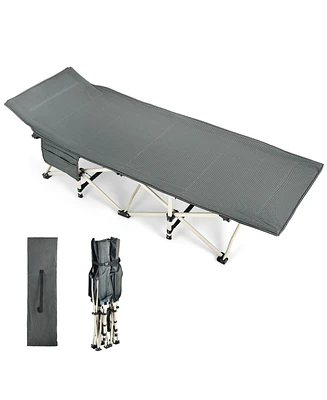 Wide Foldable Camping Cot with Carry Bag